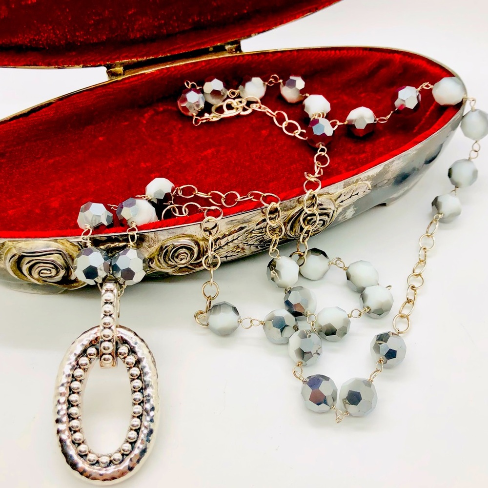 Gorgeous Luxe Vintage SSD designer Necklace